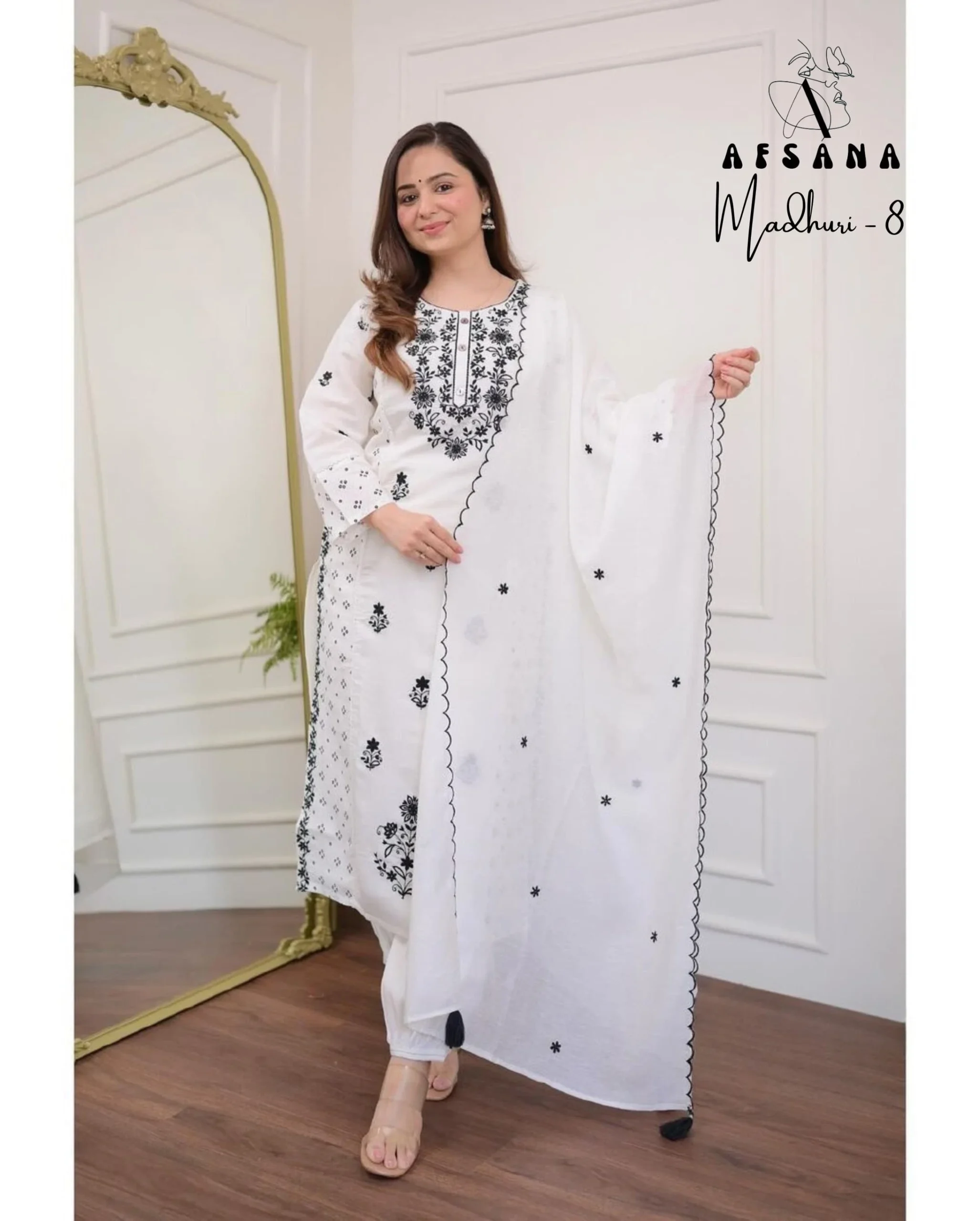 Afsana Madhuri 8 Cotton Wholesale Pakistani Readymade Salwar Suit Catalog — Wholesale Salwar Suits, MPA wholesale from Surat - Gallery Image 5